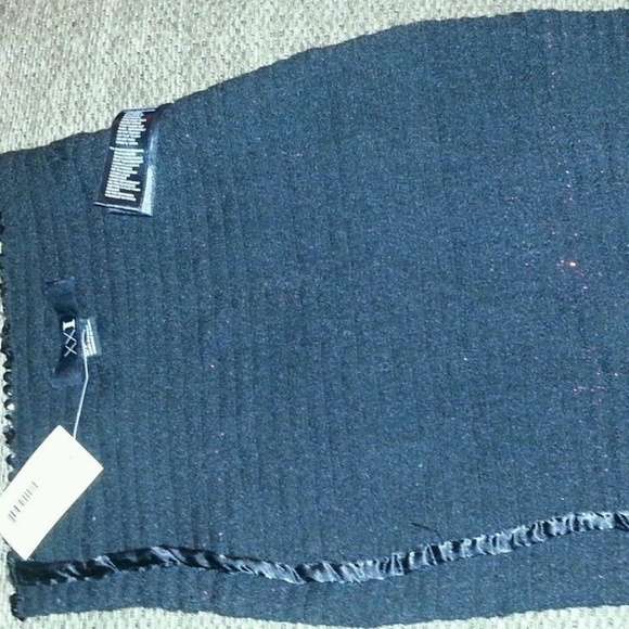 XXI mini skirt black Purple magenta stripe metallc - Picture 8 of 8